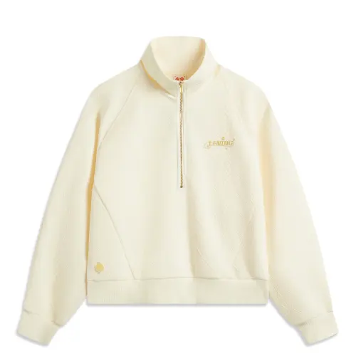 Li Ning Rijin Doujin Collection Sweatshirt Women's Ecru