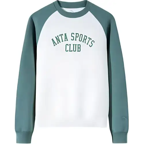 Anta Life Collection Sweatshirt Women's Ivory White/Tree Green