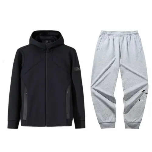 ANTA Casual Sportswear Men's Hooded Thickened And Fleece Lined
