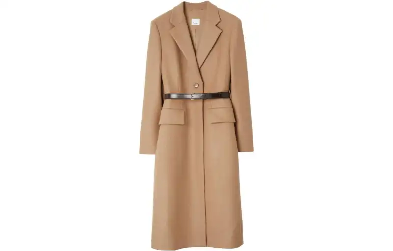 【Previous Season】single-breasted belted coat