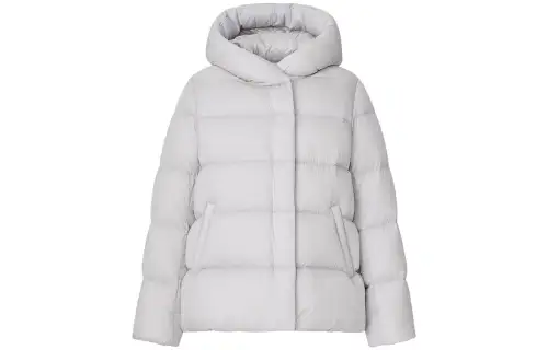 UNIQLO Down Jacket Women's Light Gray