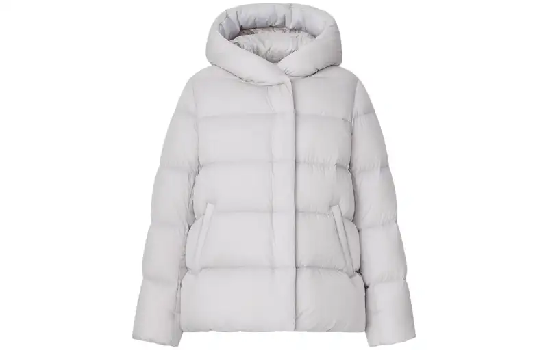 UNIQLO Down Jacket Women's Light Gray