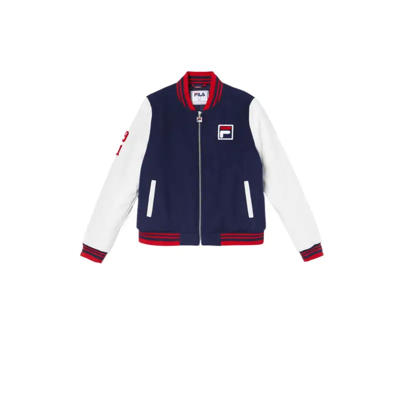 FILA Dixon Varsity Jacket Women's Marine Blue 410