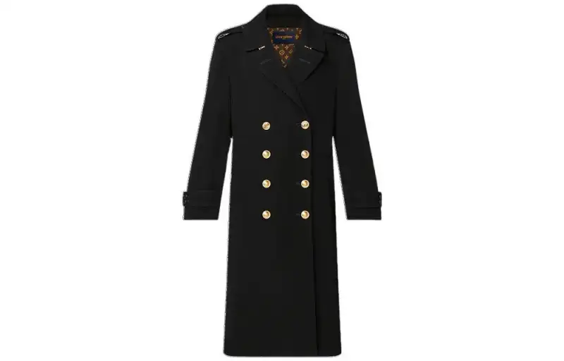 LOUIS VUITTON Coat Women's Black