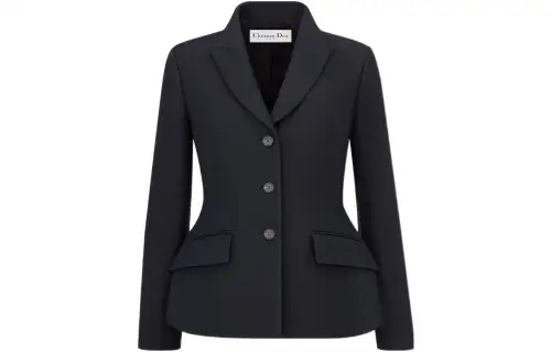 DIOR Quarterly New Products Business Suits Women's Black Suit Collar Moderate