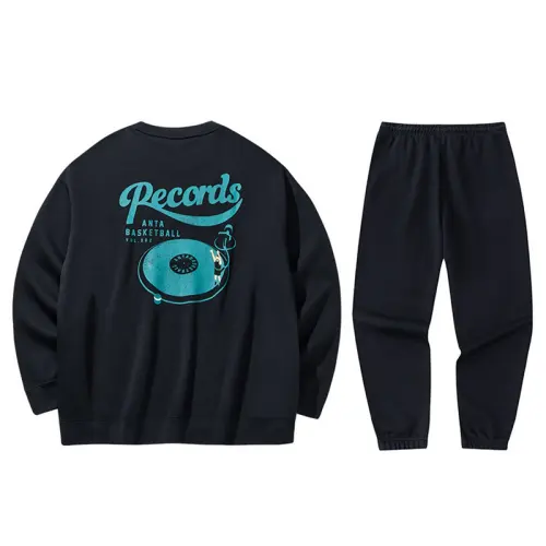 Anta Basketball Collection Lifestyle Collection Casual Sportswear Men's Basic Black