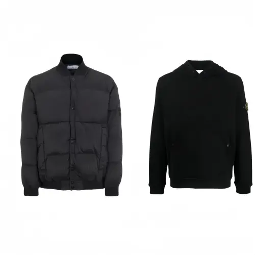 STONE ISLAND Metal Nylon Collection Casual Sportswear Unisex Black