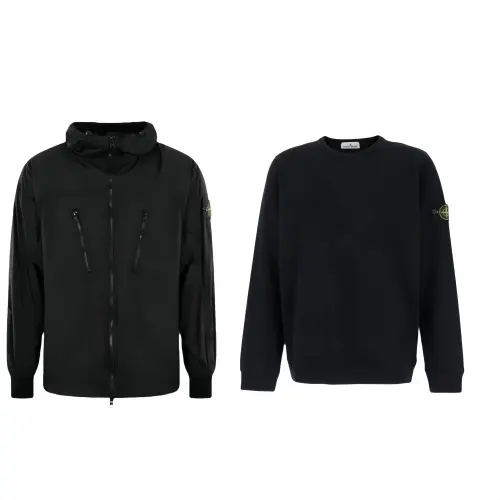 STONE ISLAND Casual Sportswear Unisex Black