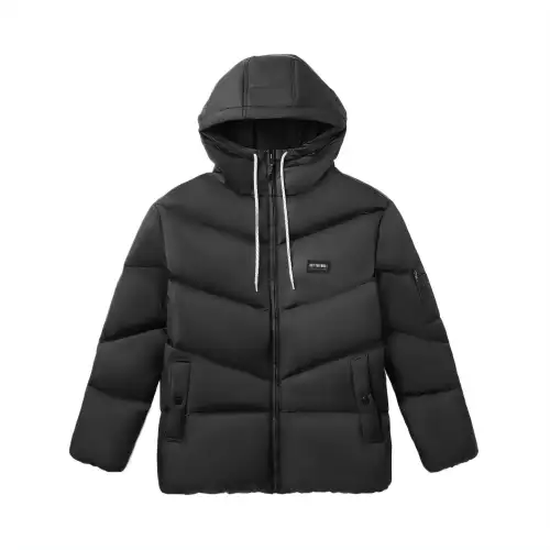 Vans Down Jackets Women's Black Hooded Moderate