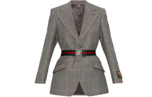 GUCCI Checked Tailored Jacket