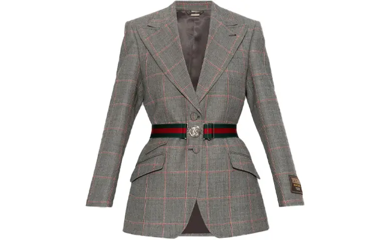 GUCCI Checked Tailored Jacket