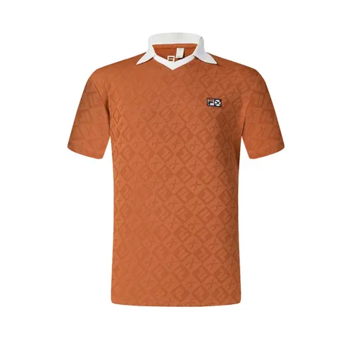 FILA TENNIS Polo Shirt Men's Pineapple Brown