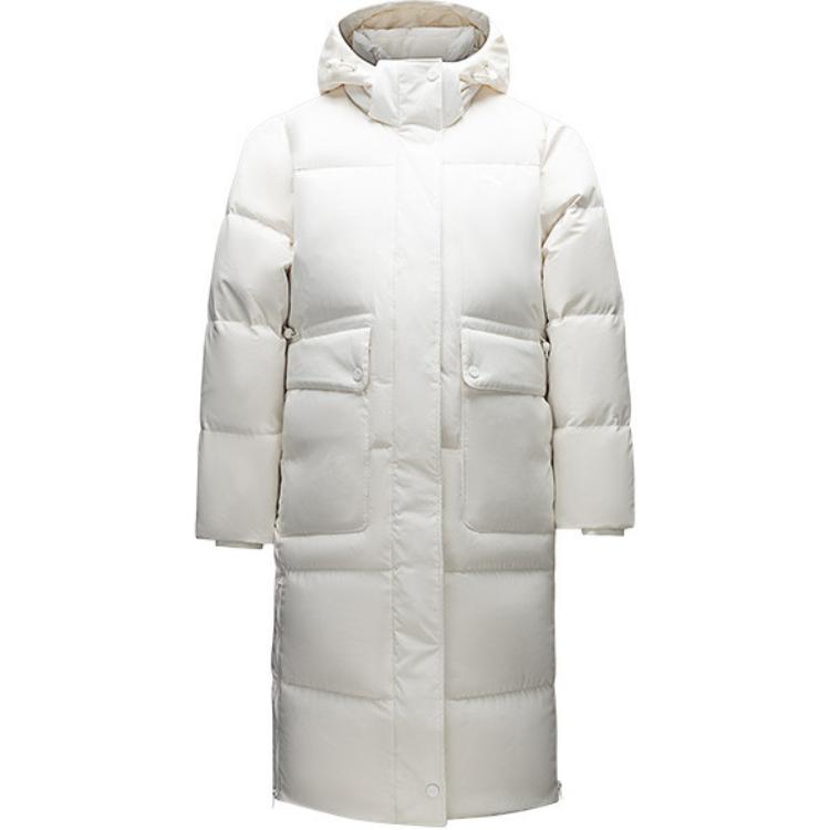 Женский пуховик Anta Training Down Jacket (белый)
