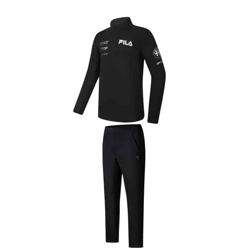 FILA Casual Sportswear Men's Stand Collar Thickened And Fleece Lined