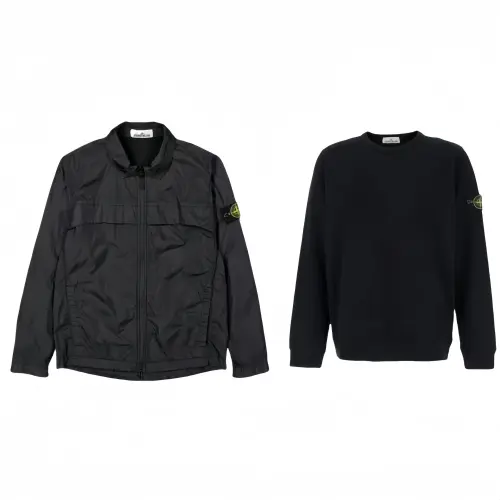 STONE ISLAND Casual Sportswear Unisex Black
