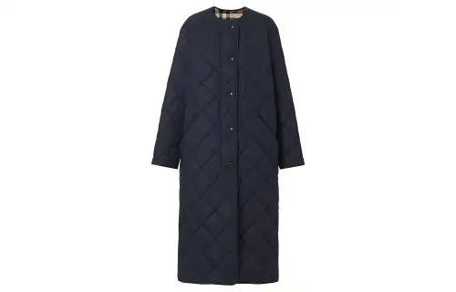 Burberry Coats Women's Black Moderate Straight Fit