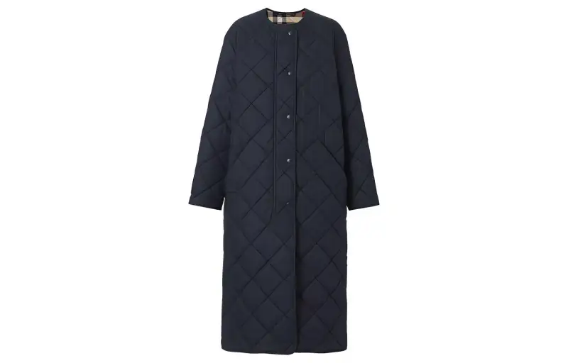 Burberry Coats Women's Black Moderate Straight Fit