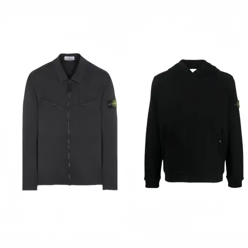 STONE ISLAND Casual Sportswear Unisex Black