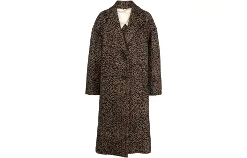 Golden Goose Deluxe Brand Leopard Jacquard Coat