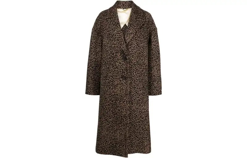 Golden Goose Deluxe Brand Leopard Jacquard Coat