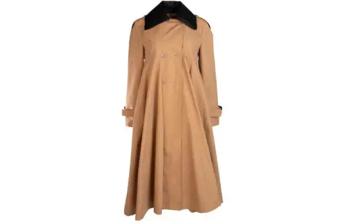 LOEWE Coats Women's Light Umber Lapel Moderate