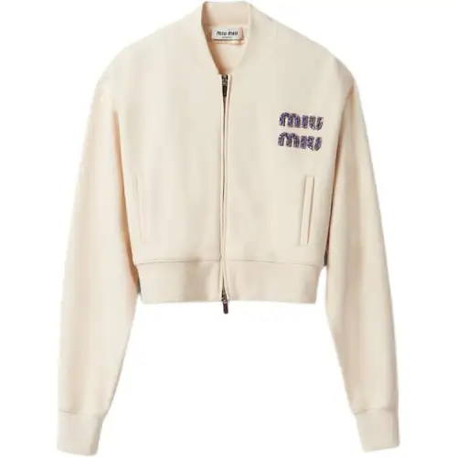 MIU MIU SS24 Sweatshirt Women's Natural