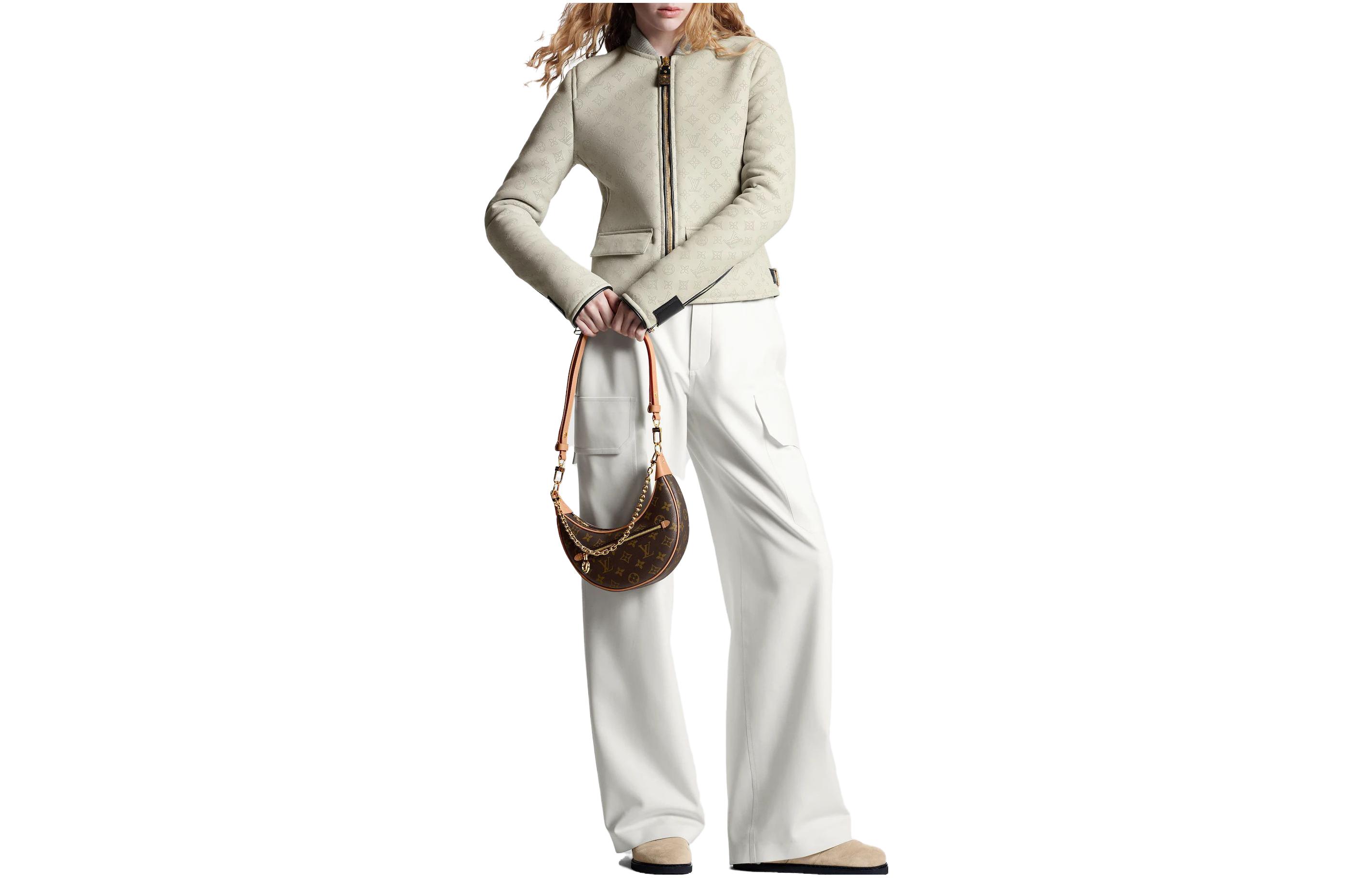 Lv Sporty Mahina Monogram Leather Jacket