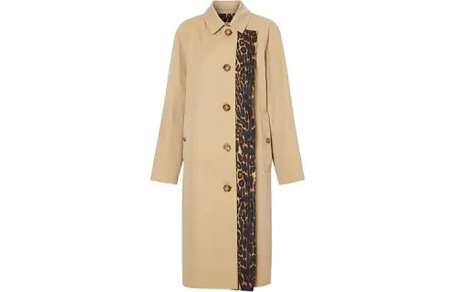 Burberry Coats Women's Brown Lapel Moderate Straight Fit