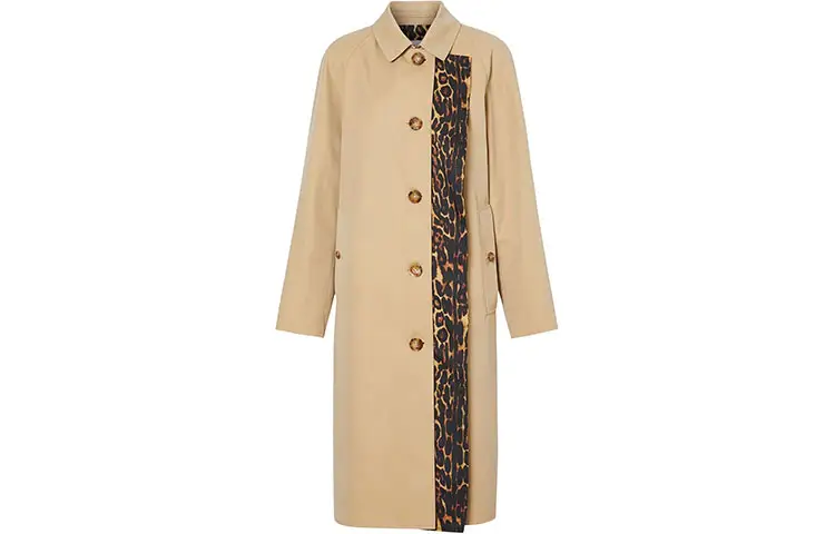 Burberry Coats Women's Brown Lapel Moderate Straight Fit