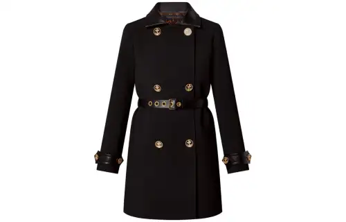 LOUIS VUITTON Coat Women's Black