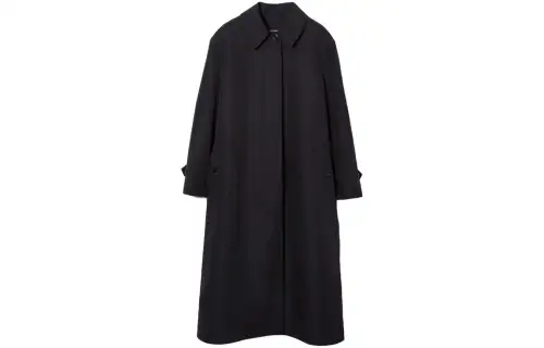 Burberry Coats Women's Black Lapel Moderate