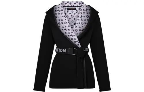 LOUIS VUITTON Coat Women's Black