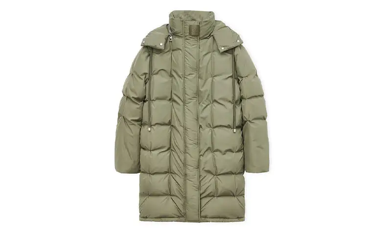 LOEWE SS24 Down Jacket Women's Laurel Green