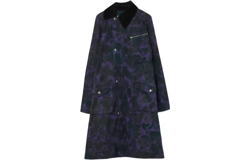 【Previous SeasonFinal Sale】rose-print long coat