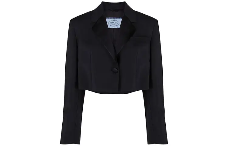 PRADA Business Suits Women's Black Suit Collar Moderate