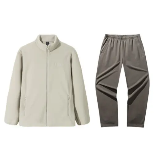ANTA Casual Sportswear Men's Stand Collar Thickened And Fleece Lined