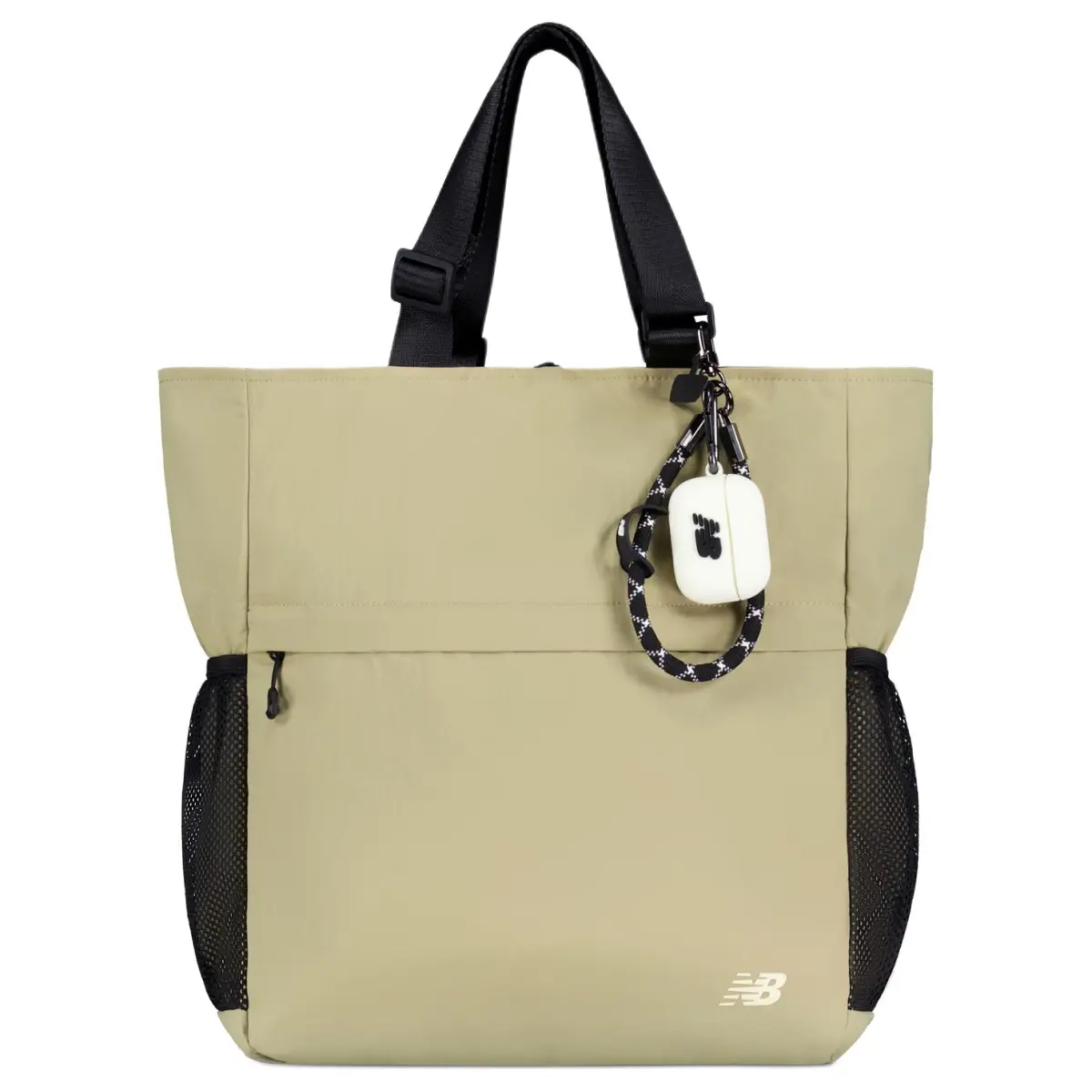 New Balance Fabric Backpack Handbag Unisex Beige Gray