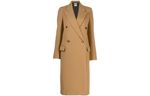 Bottega Veneta Coats Women's Khaki Suit Collar Moderate