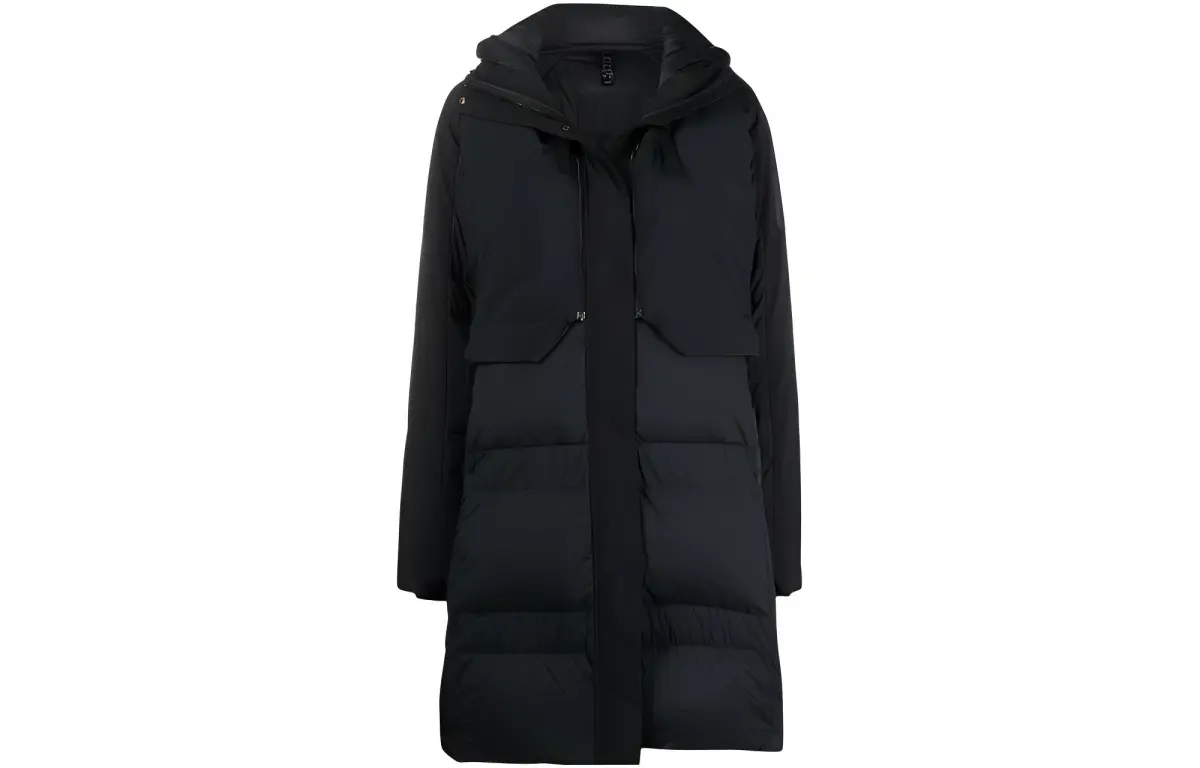 Adidas Coats Women's Black Hooded Moderate