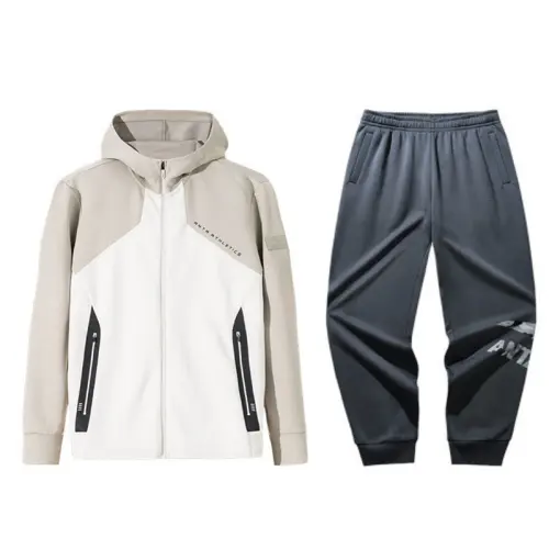 ANTA Casual Sportswear Men's Hooded Thickened And Fleece Lined