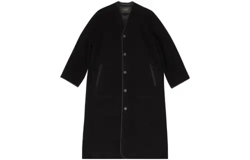 Balenciaga V-neck Single-breasted Coat