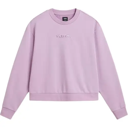 Vans ESSENTIAL RELAXED Sweatshirts Women's Purple Crew Neck Moderate Other