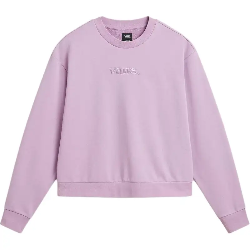 Vans ESSENTIAL RELAXED Sweatshirts Women's Purple Crew Neck Moderate Other