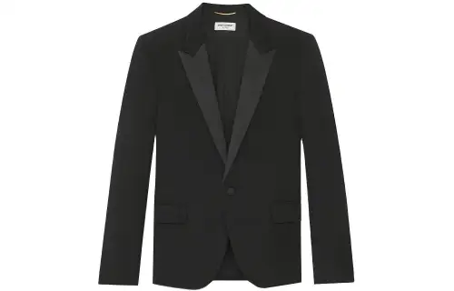 SAINT LAURENT Single-Breasted Buttoned Blazer