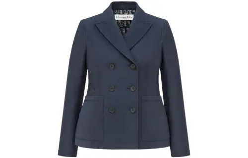 DIOR Quarterly New Products Business Suits Women's Blue Suit Collar Moderate