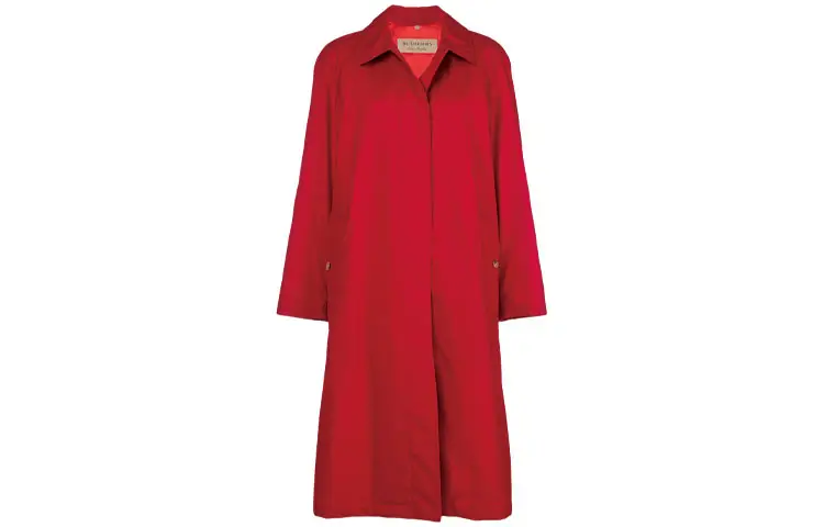 Burberry Coat Women's Multicolor Red