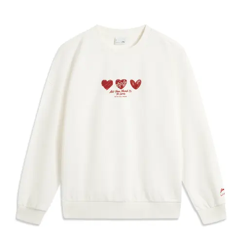 Li Ning Sports Life Collection Sweatshirt Women's Ivory