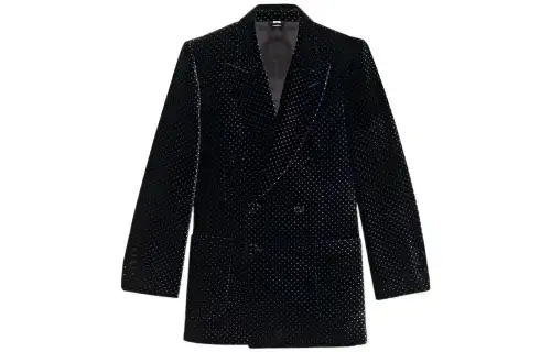 GUCCI Business Suits Women's Black Shawl Collar Moderate