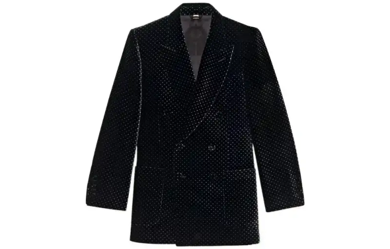 GUCCI Business Suits Women's Black Shawl Collar Moderate