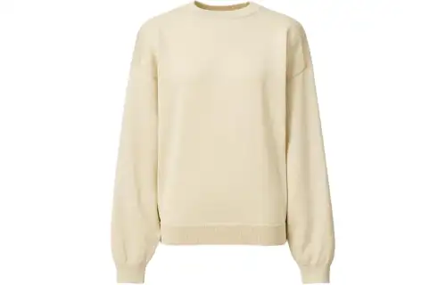 UNIQLO U Collection Knitwear Women's Beige Crew Neck Moderate Other